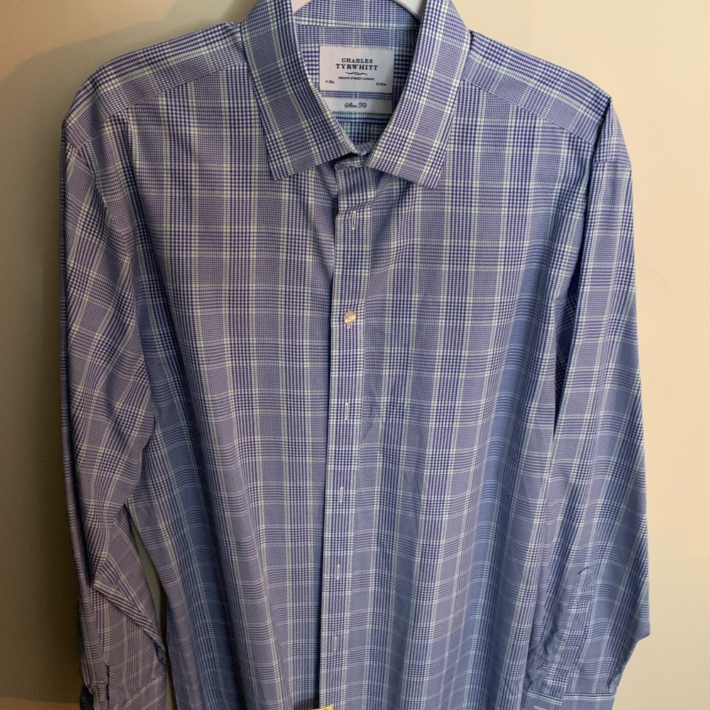 Charles Tyrwhitt - Prince of Wales - Blue/Green